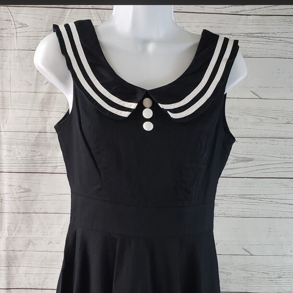Hell Bunny Vixen Black & White Sailor Mini Dress 🖤 SZ XL
Description - Picture 2 of 5